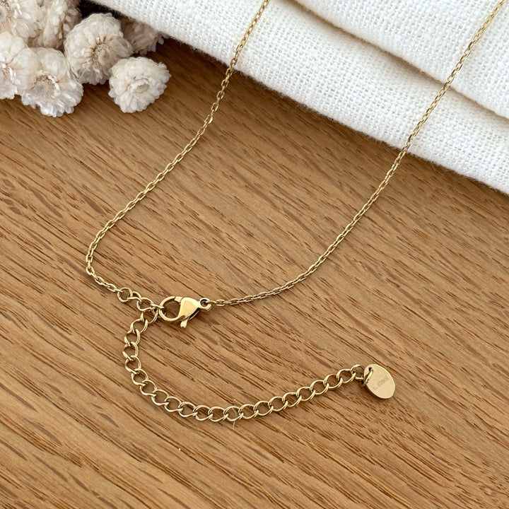 Collier "Leane" acier