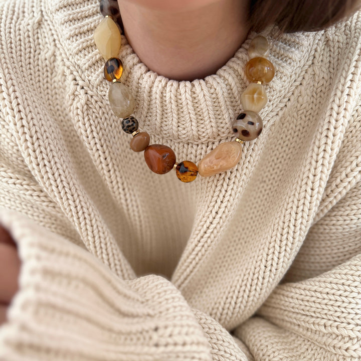 "Barbara" steel necklace