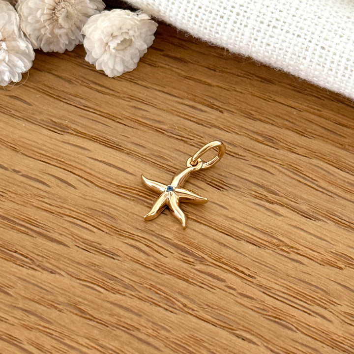 Pendentif "Étoile de mer" plaqué or