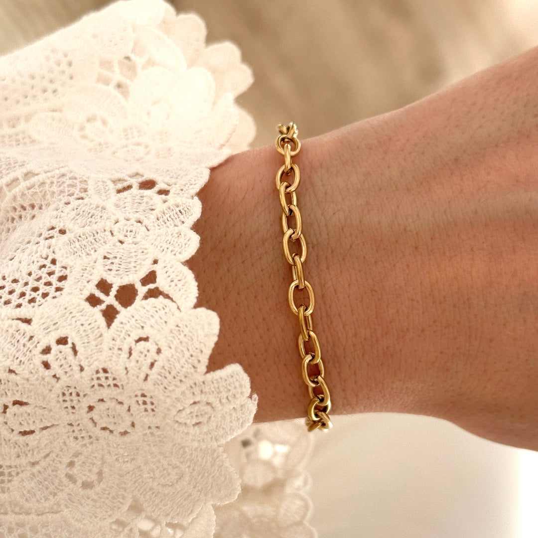 Bracelet chaine acier