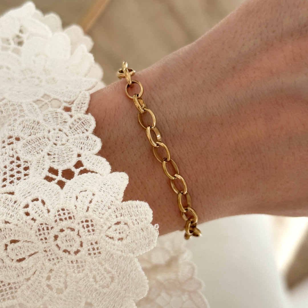 Bracelet chaine acier