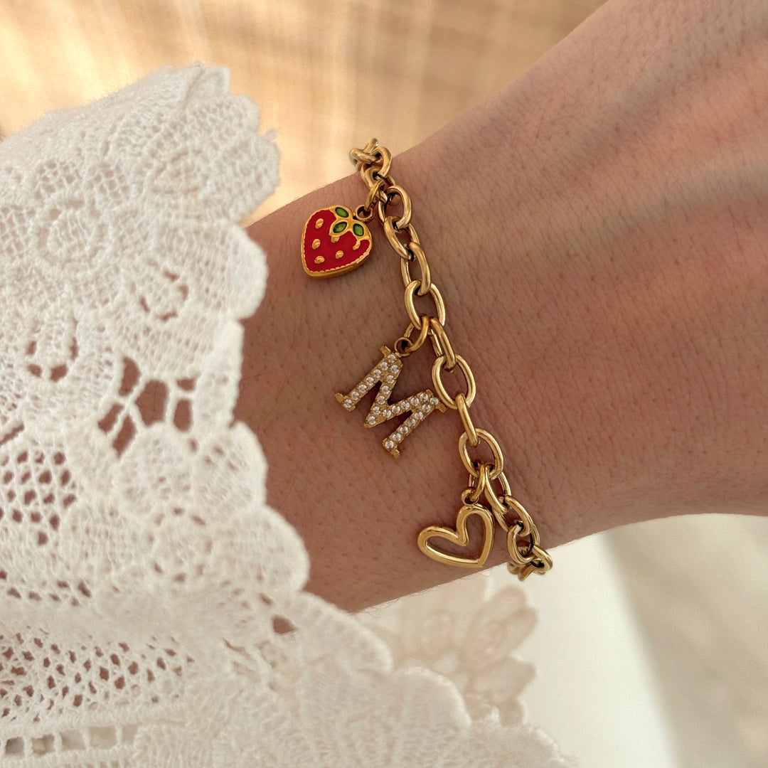 Bracelet charms personnalisable acier