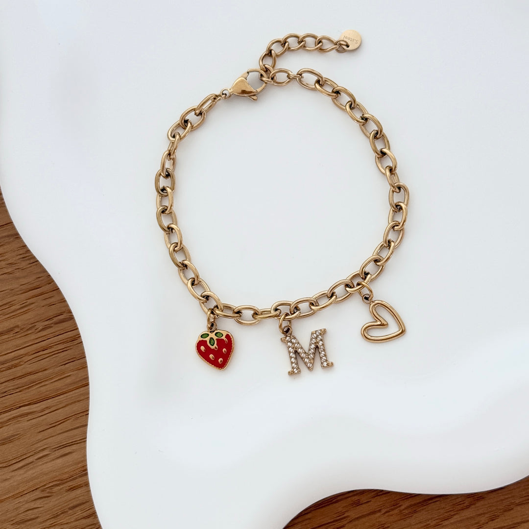 Bracelet charms personnalisable acier