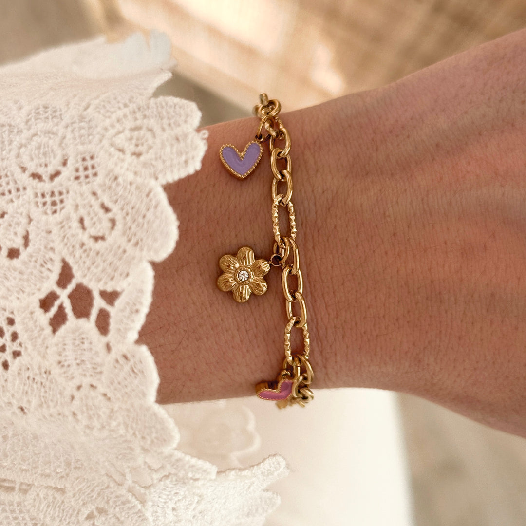 Bracelet charms personnalisable acier