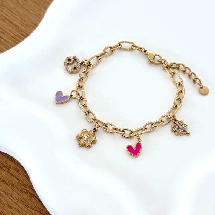 Bracelet charms personnalisable acier