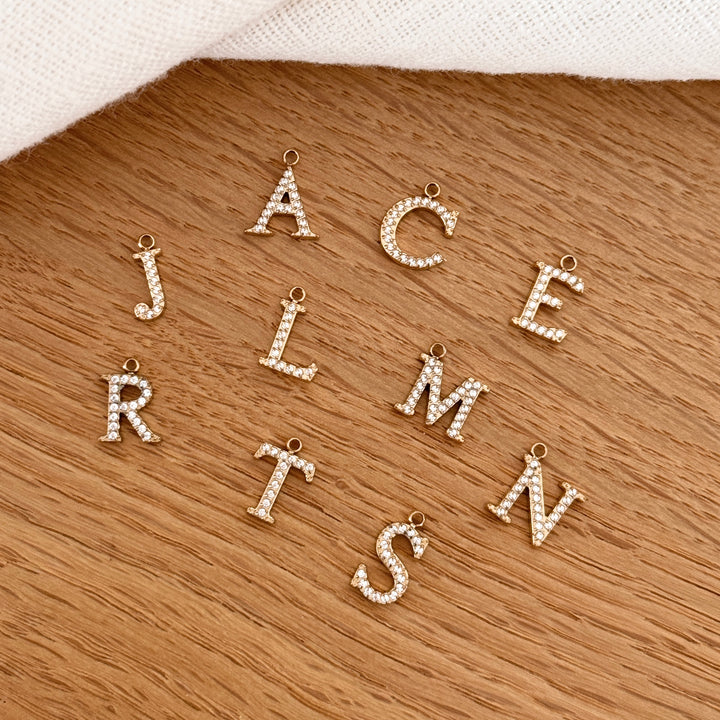 Charms "Lettres" acier