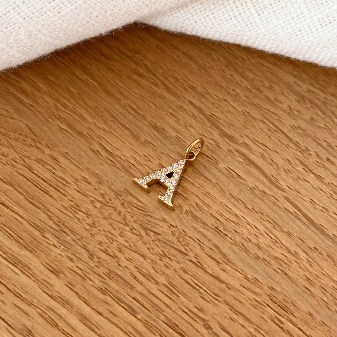 Charms "Lettres" acier