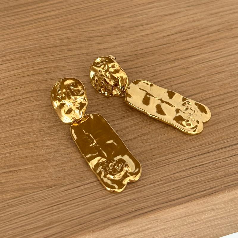 Boucles d'oreilles "Rena" acier