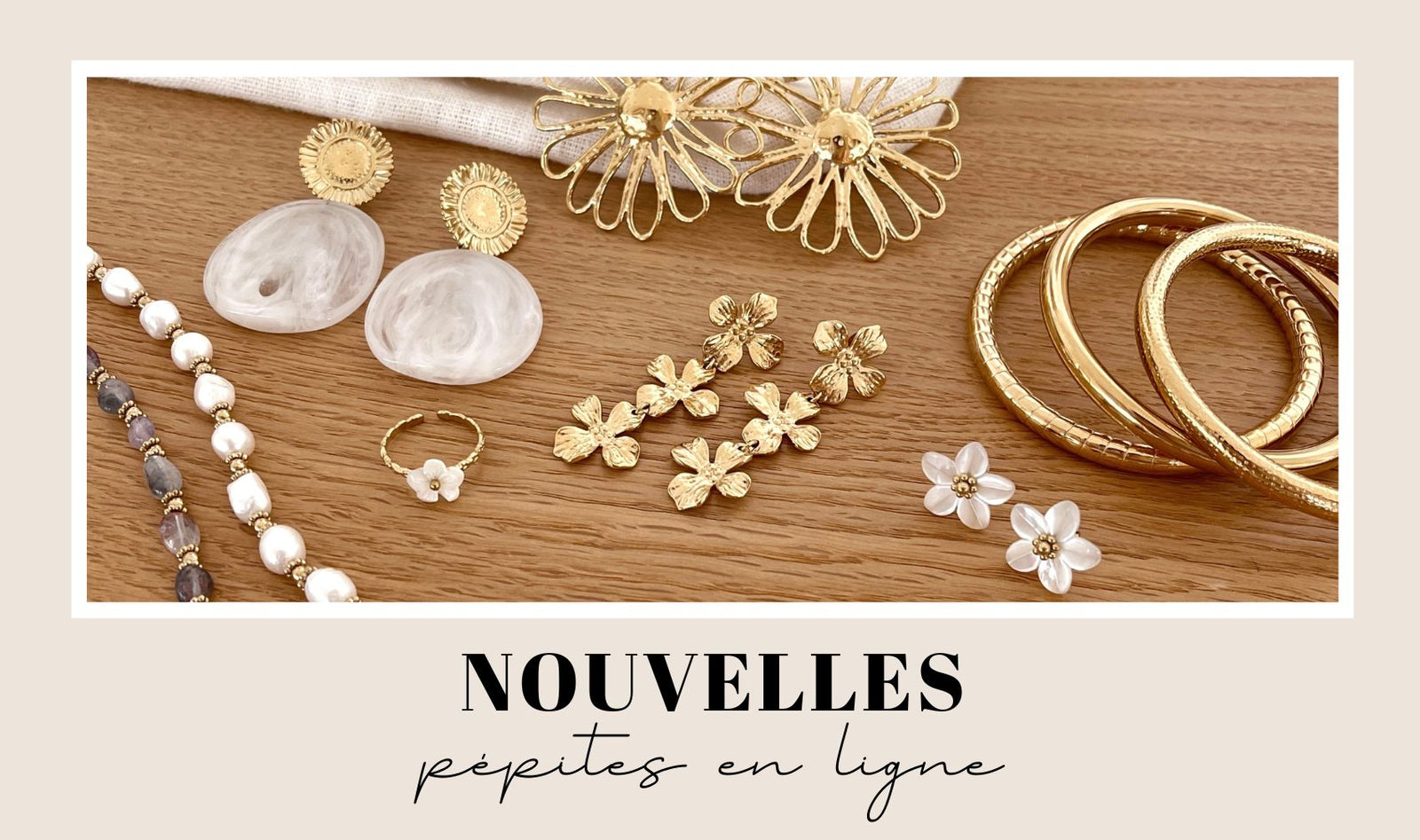 Nouvelle collection remplie de pépites colorées, des bijoux en plaqué or, en argent 925 et en acier inoxydable doré