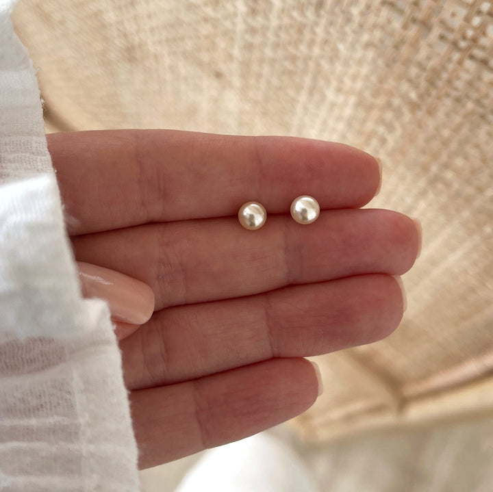 Boucles d'oreilles "Perles" nacre