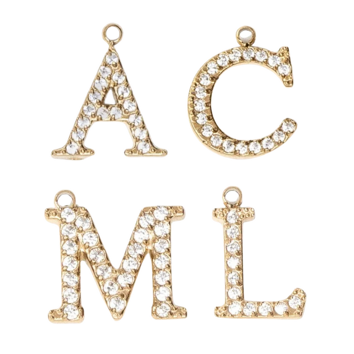 Charms "Lettres" acier
