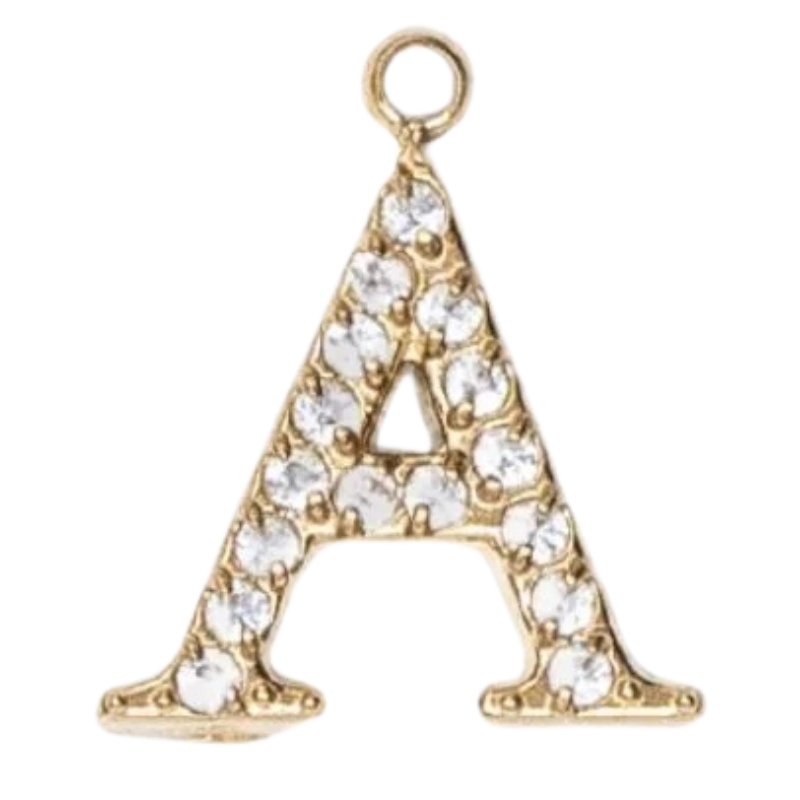 Charms "Lettres" acier