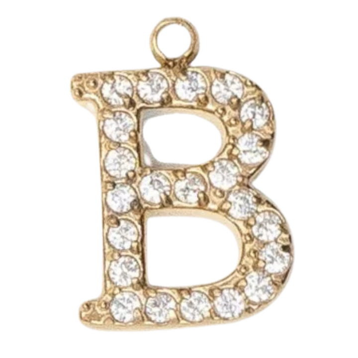 Charms "Lettres" acier