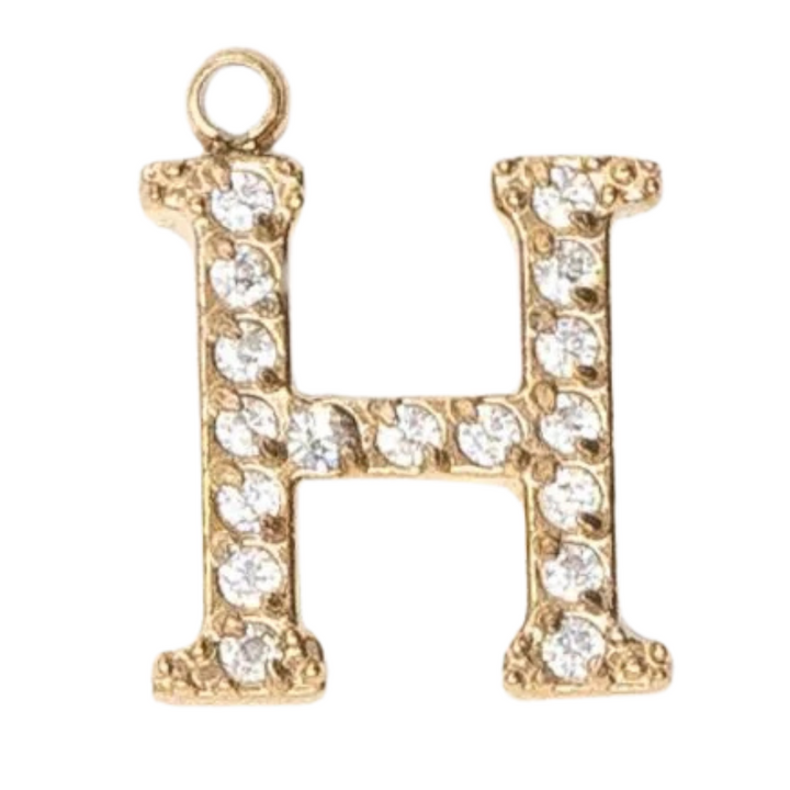 Charms "Lettres" acier