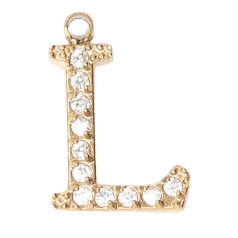 Charms "Lettres" acier