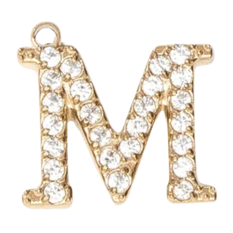 Charms "Lettres" acier