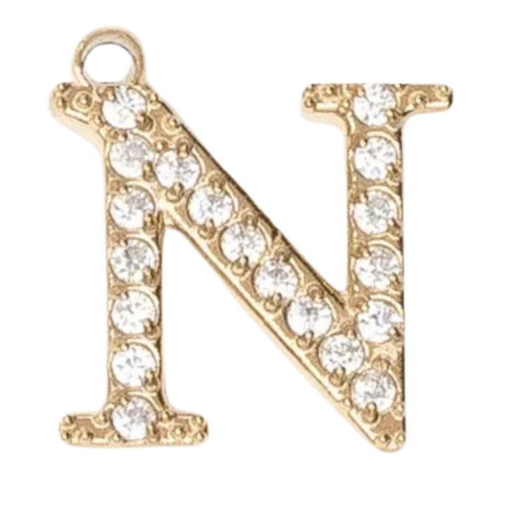 Charms "Lettres" acier