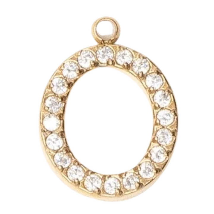 Charms "Lettres" acier