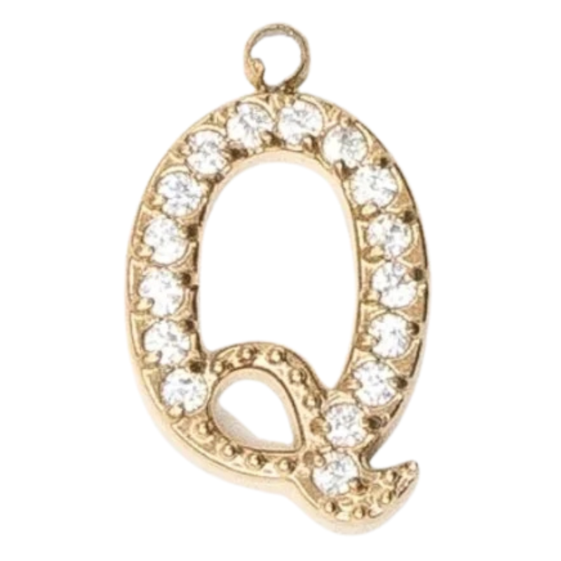 Charms "Lettres" acier