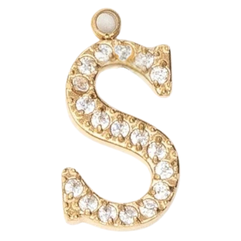 Charms "Lettres" acier