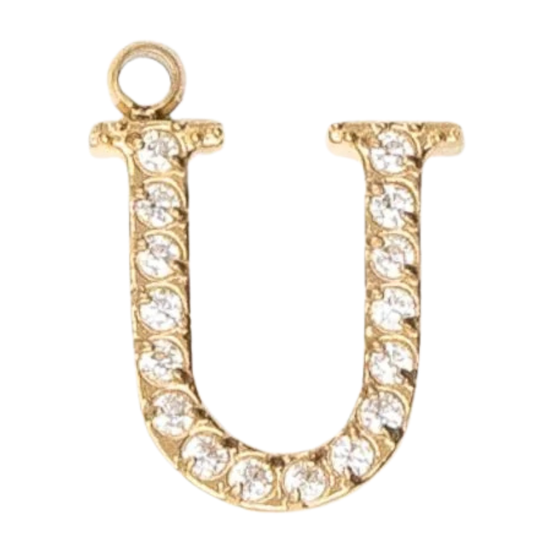 Charms "Lettres" acier