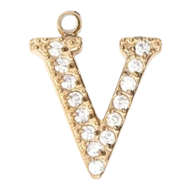 Charms "Lettres" acier