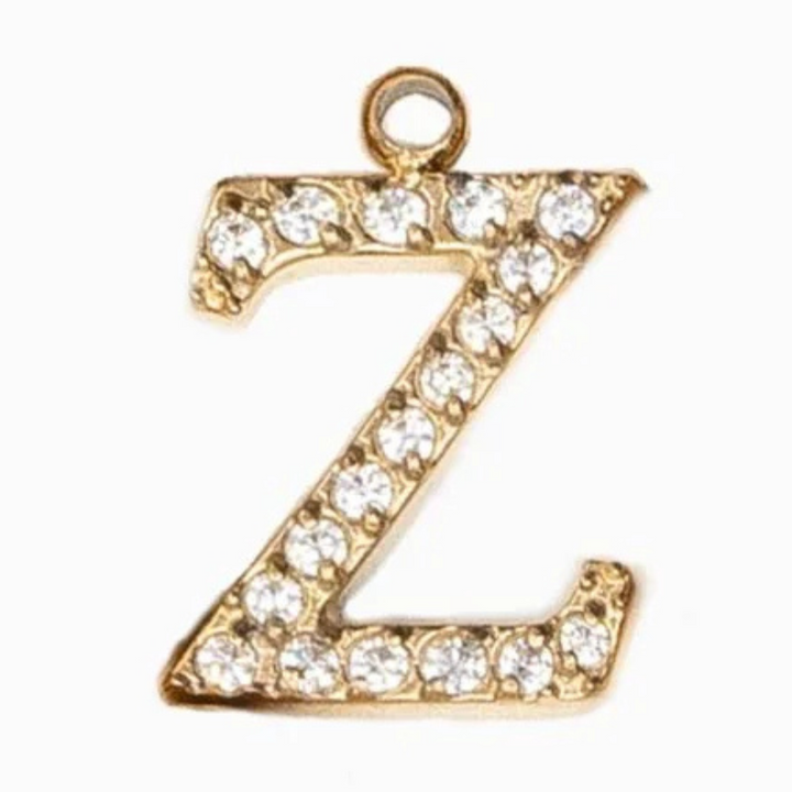 Charms "Lettres" acier