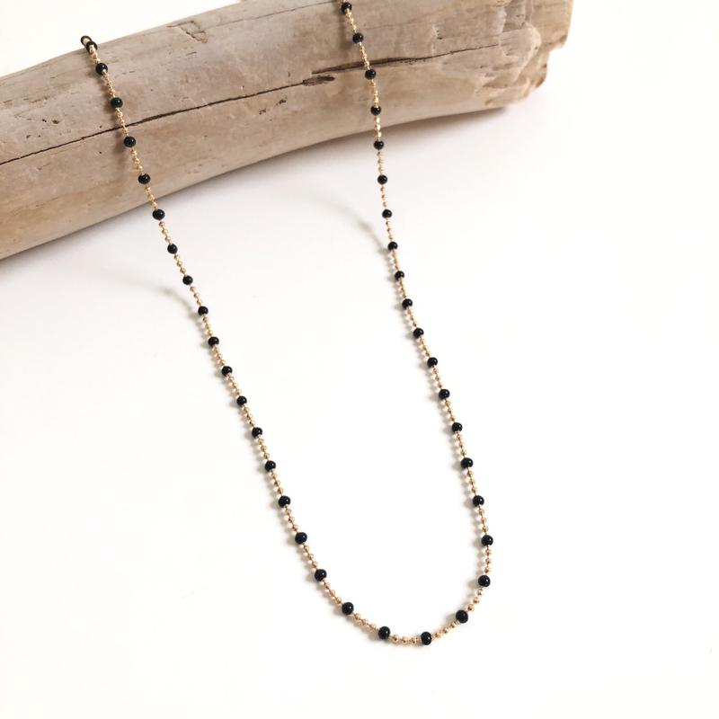 Collier "Shay" noir instants-plaisirs 
