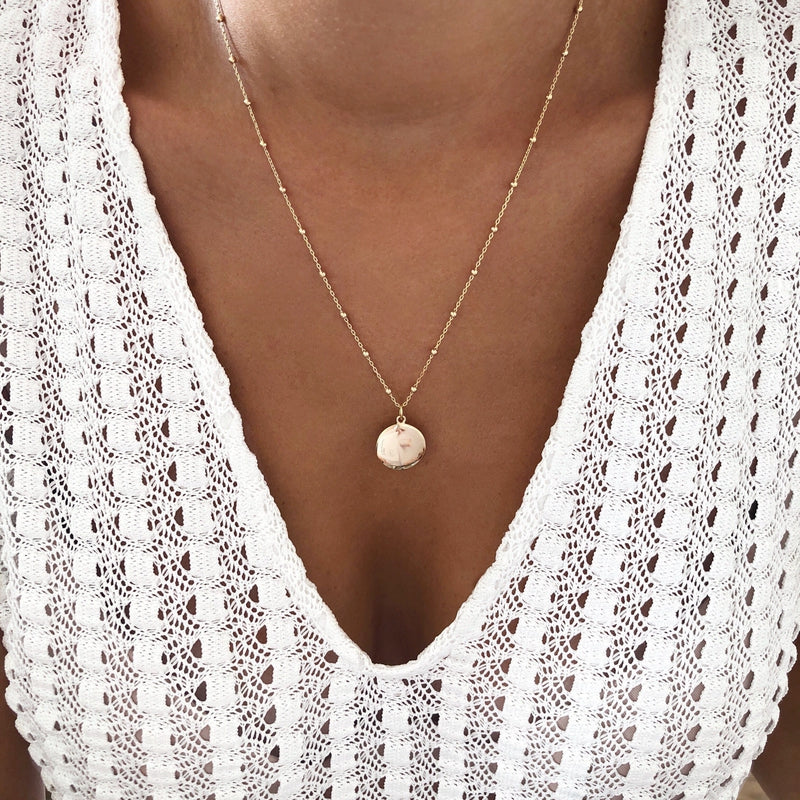 Collier "Mahé" plaqué or instants-plaisirs 