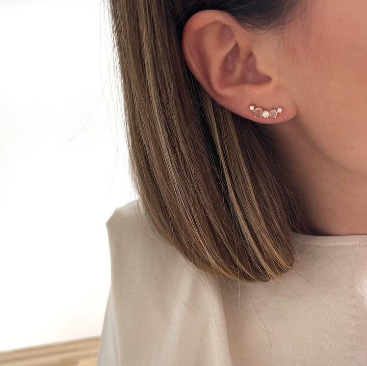 Boucles d'oreilles "Elisa" plaqué or-Boucles d'oreilles-instants-plaisirs-Instants Plaisirs | Bijoux