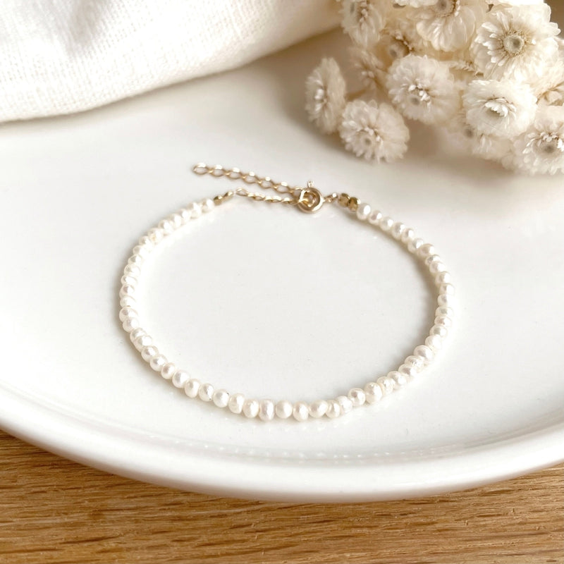 Bracelet "Pearl" plaqué or-Bracelets-instants-plaisirs-Instants Plaisirs | Bijoux