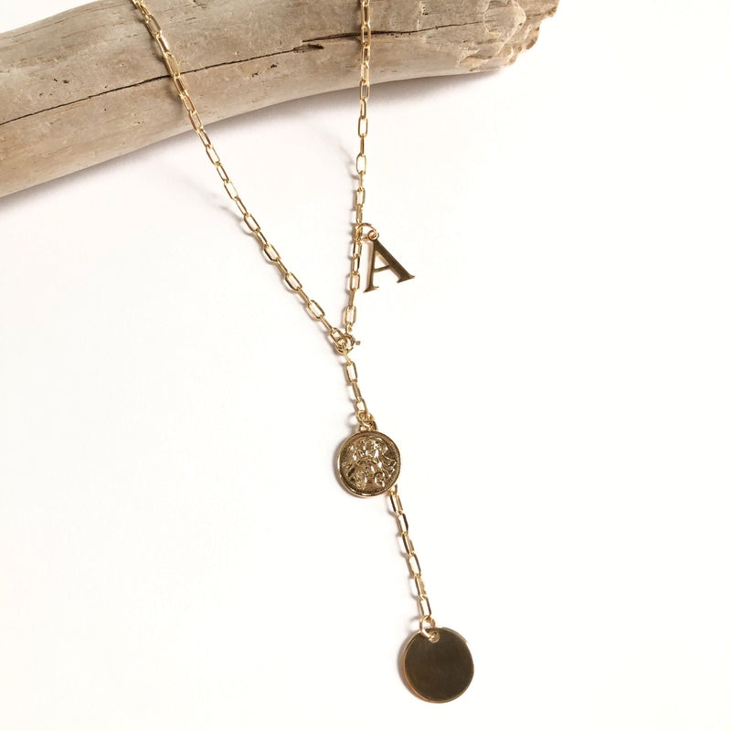 Collana "Caprice" con motivo astronomico placcata in oro - instants-plaisirs 