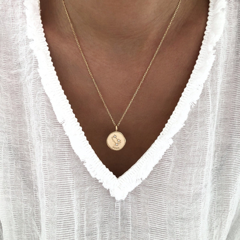 Collana "Constellation" placcata in oro - instants-plaisirs 