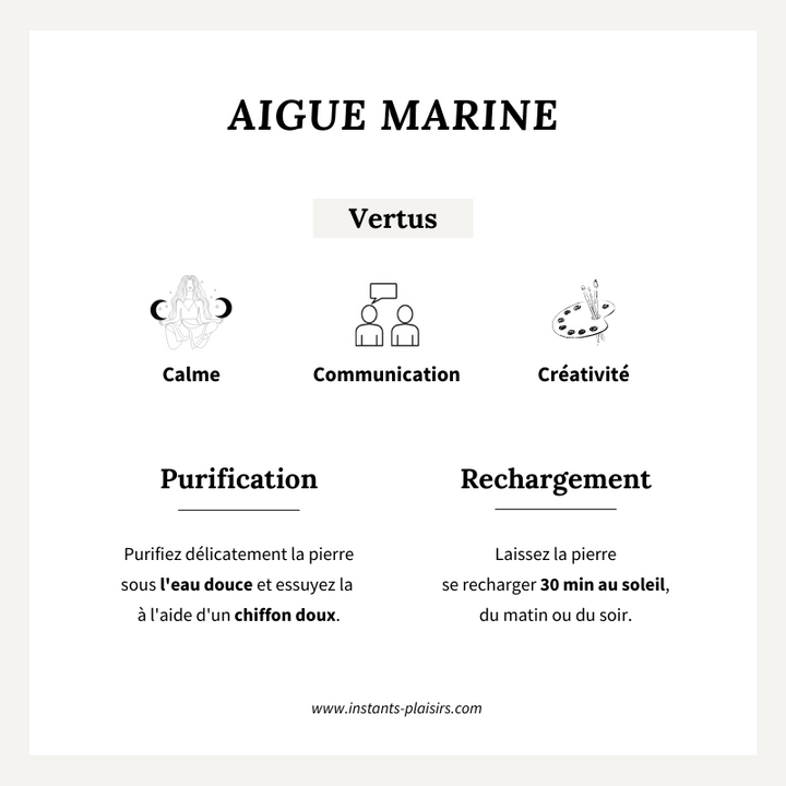 Mono boucle "Aigue Marine" plaqué or