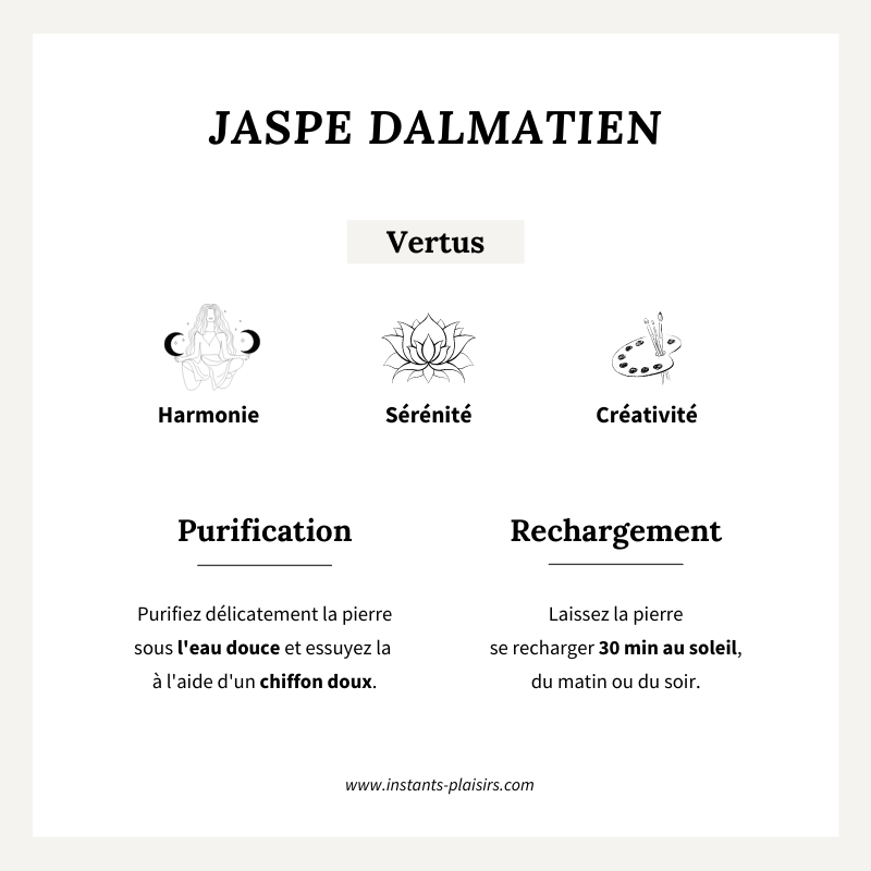 Charm "Jaspe Dalmatien" plaqué or-Breloques et pendentifs-Instants Plaisirs • Bijoux-Instants Plaisirs | Bijoux