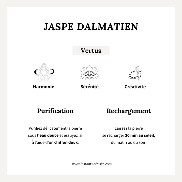 Mono boucle "Jaspe Dalmatien" plaqué or