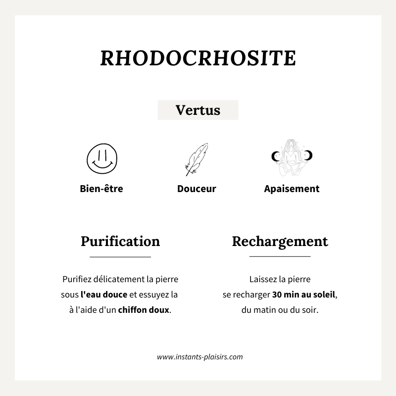 Charm "Rhodochrosite" plaqué or-Breloques et pendentifs-Instants Plaisirs • Bijoux-Instants Plaisirs | Bijoux