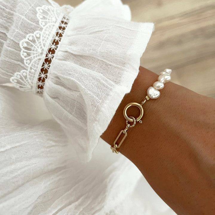Bracelet "Shaina" plaqué or-instants-plaisirs-Instants Plaisirs • Bijoux