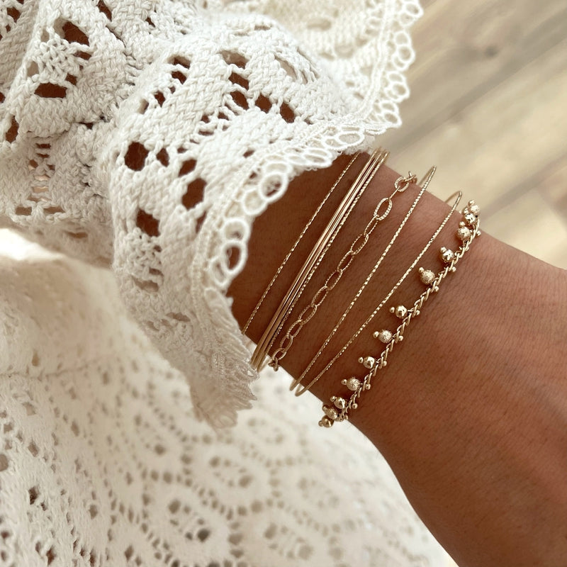 Bracelet "Alba" plaqué or-Bracelets-instants-plaisirs-Instants Plaisirs • Bijoux
