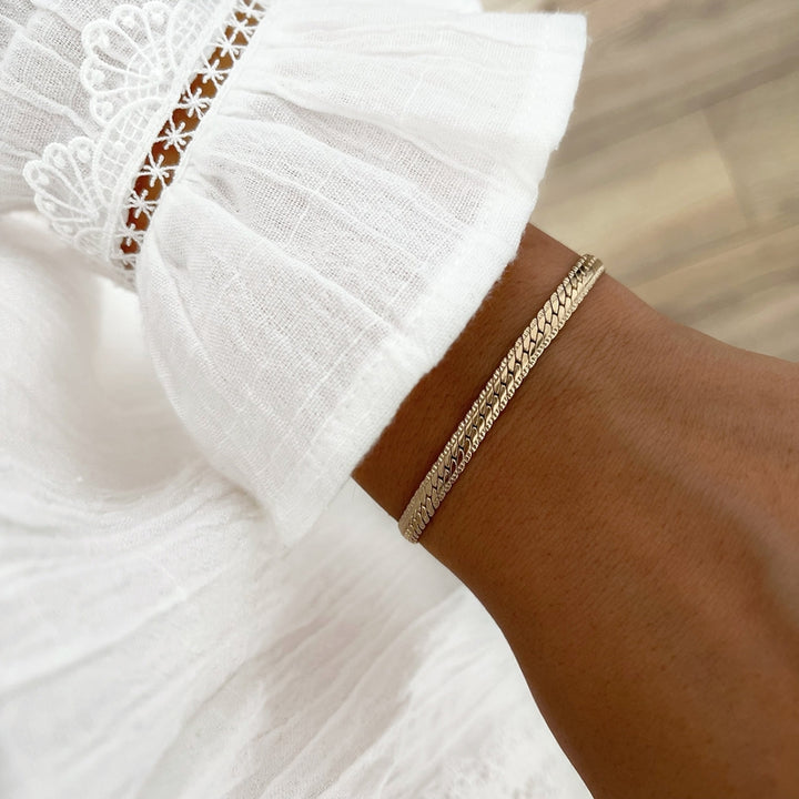 Bracelet "Syrene" plaqué or-instants-plaisirs-Instants Plaisirs • Bijoux
