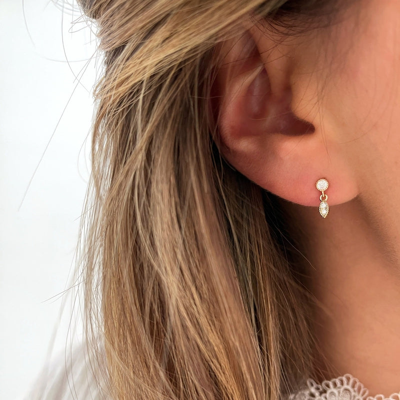 Boucles d'oreilles "Leslie" plaqué or-Boucles d'oreilles-instants-plaisirs-Instants Plaisirs | Bijoux