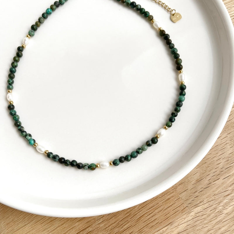 Collier "Yamina" acier-Colliers-Instants Plaisirs • Bijoux-Instants Plaisirs | Bijoux