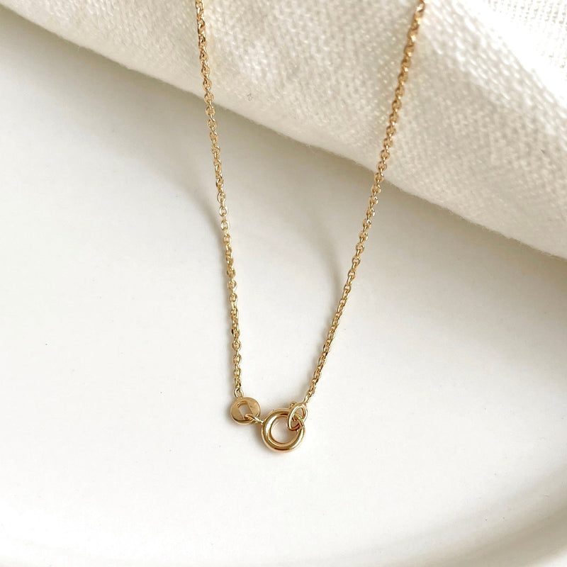Collier Plaqué Or 14k étoile Polaris - Laiton, Réglable, Hypoallergénique, Pendentif étoile