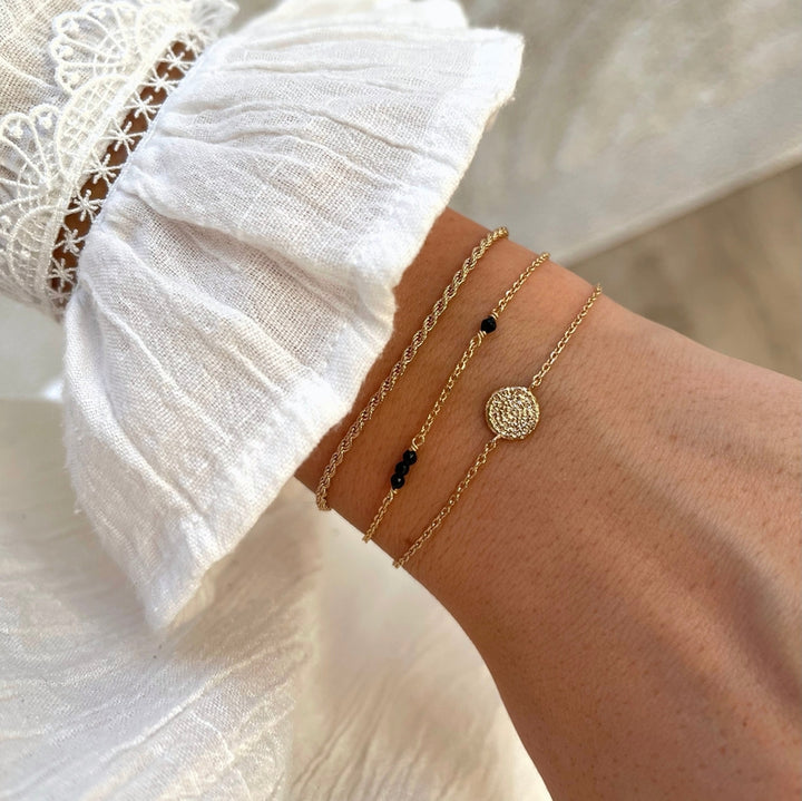 Bracelet "Marisa" plaqué or-Bracelets-instants-plaisirs-Instants Plaisirs | Bijoux