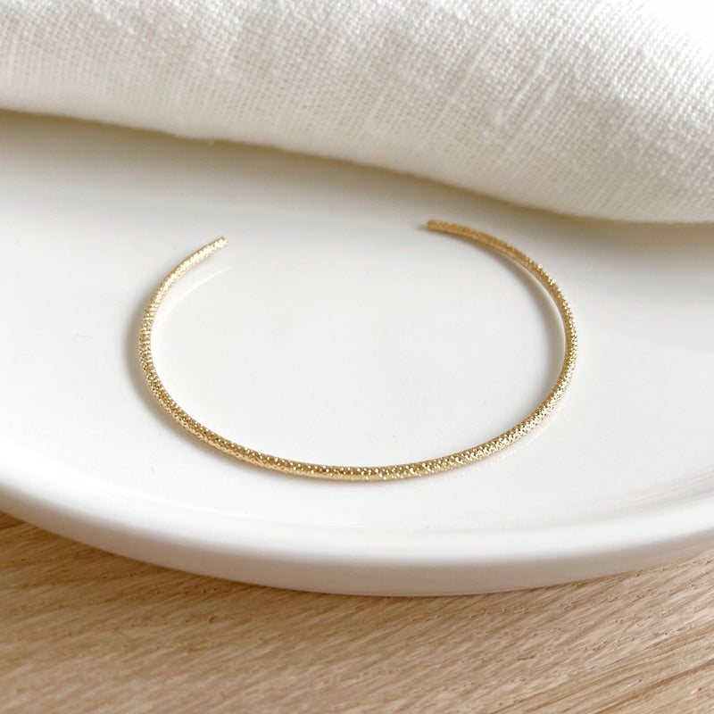 Jonc "Noa" plaqué or-Bracelets-instants-plaisirs-Instants Plaisirs • Bijoux