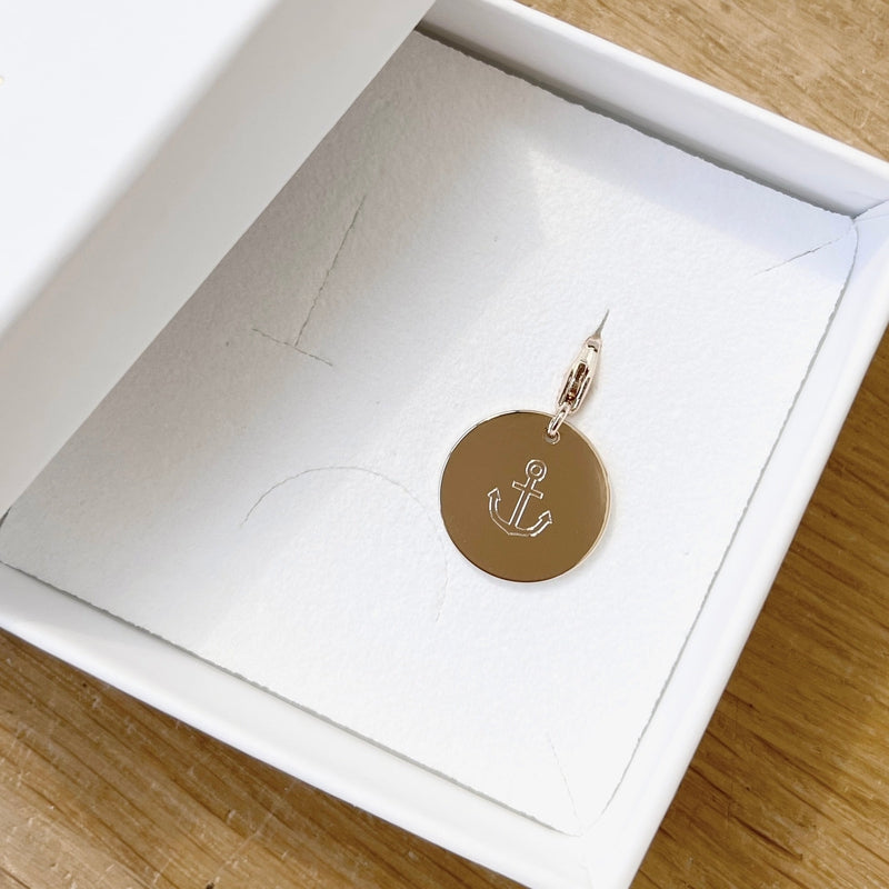 Pendentif plaqué or 18k email zirconium - Pendentifs - Bijouterie Or
