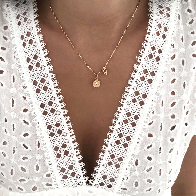 Collier "Romantic" plaqué or instants-plaisirs 