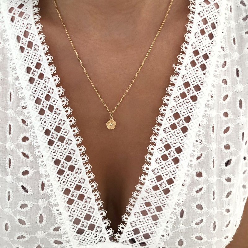 Collier "Flora" plaqué or instants-plaisirs 