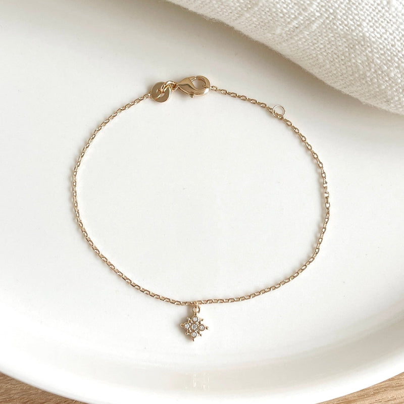 Bracelet "Léo" plaqué or-Bracelets-instants-plaisirs-Instants Plaisirs • Bijoux