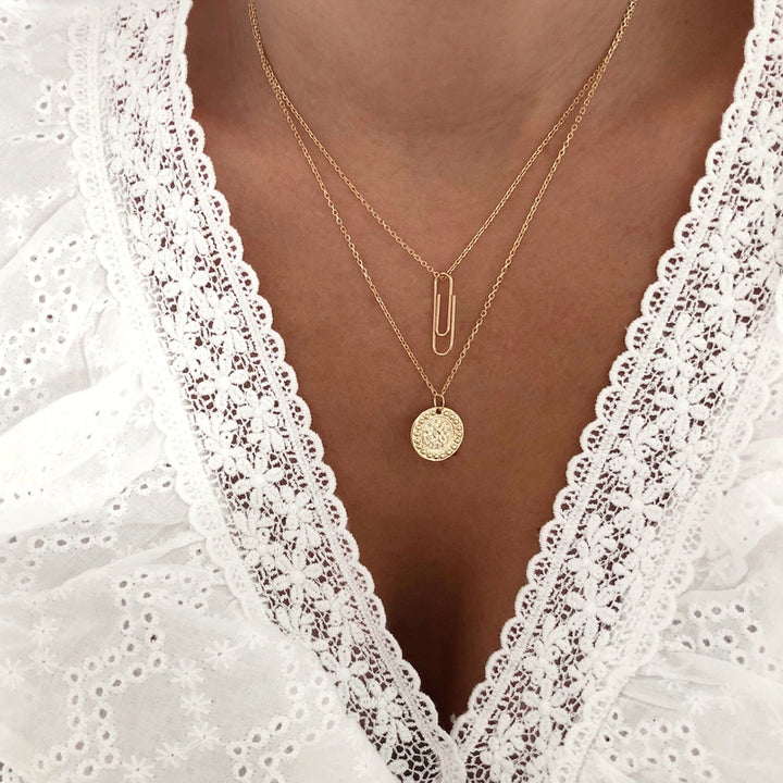 Collier "Solia" plaqué or-instants-plaisirs-Chaîne 40cm-Instants Plaisirs • Bijoux